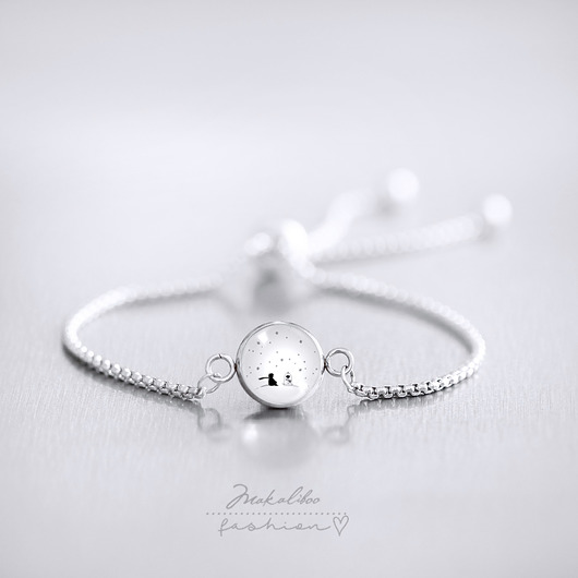 bransoletki ze szkła Mały Książę LOVE - stal nierdzewna