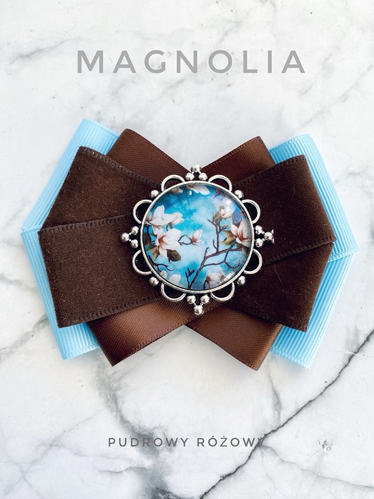 broszki Kolekcja Kwiatowa Kwiat Magnolii  NEW