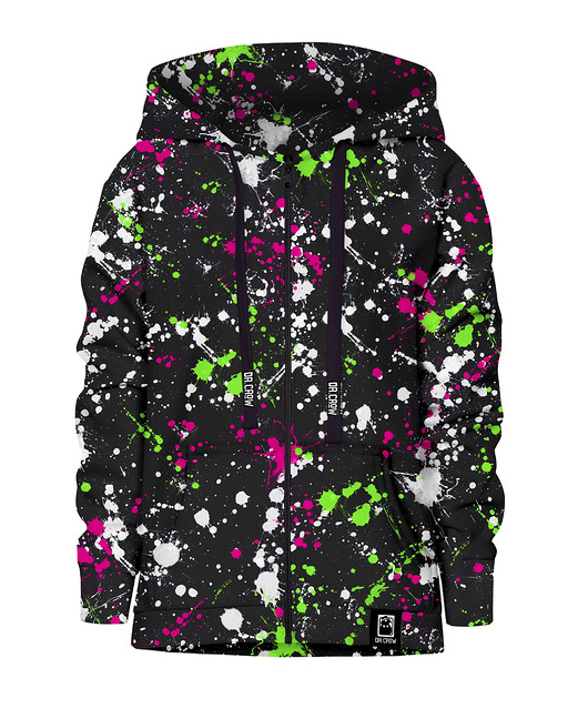 bluzy dla chłopców Bluza Zamek Chłopiec DR.CROW Paint Drop