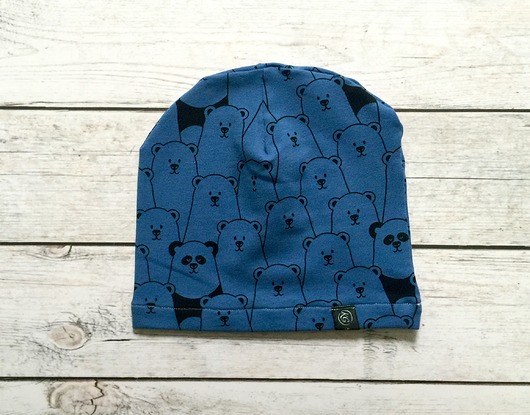 Cienka czapka z dresówki  KG Handmade
