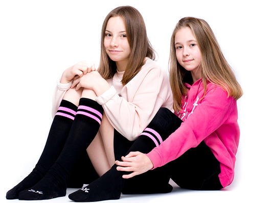 Sportowe podkolanówki w paski ZAYE MAD Socks