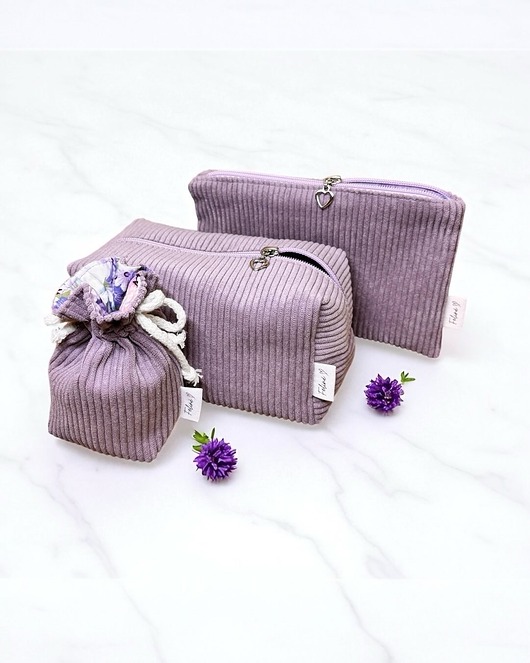 kosmetyczki Zestaw Kosmetyczek Lavender