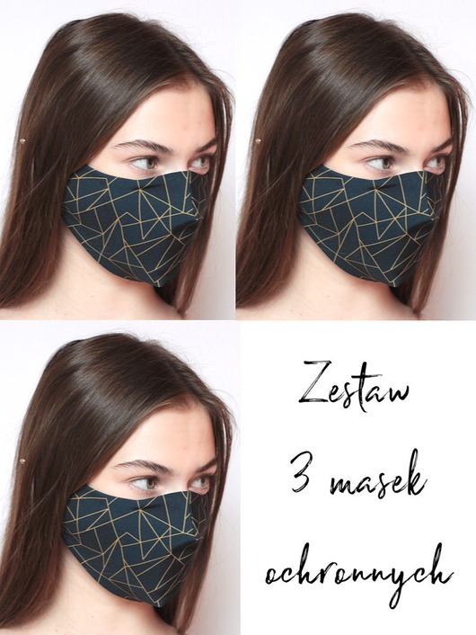 3szt. masek ochronnych-trójkąty Usunieta
