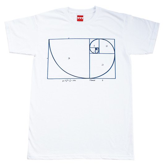 t-shirty męskie koszulka FIBONACCI BLUE Tshirt