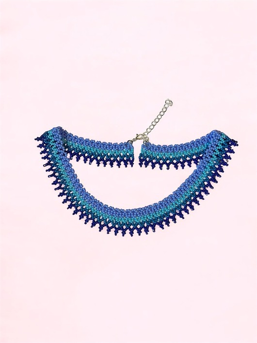 kolie Naszyjnik koralikowy boho etniczny rękodzieło