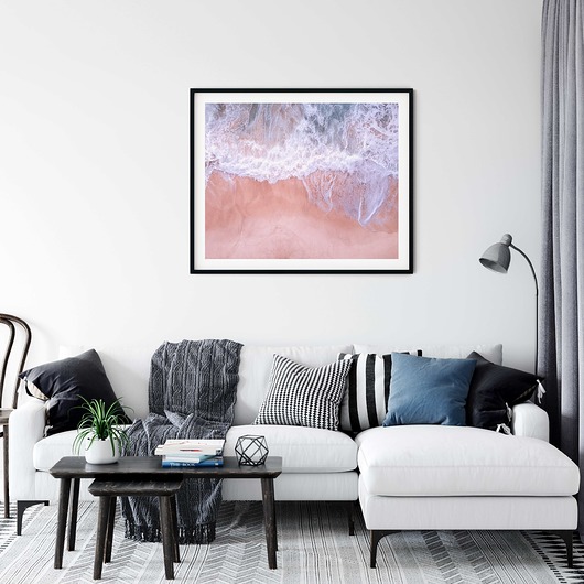 Plakat skandynawski Pink Seaside myscandi