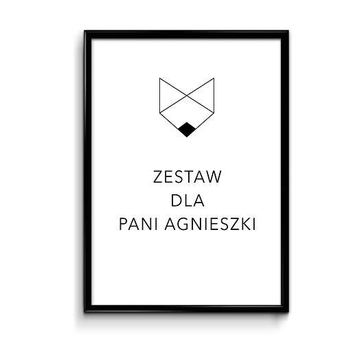 Plakat Zestaw dla Pani Agnieszki Bury Lis
