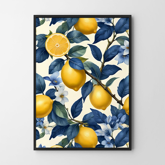 plakaty Plakat Cytryny pattern