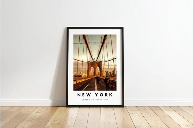 plakaty PLAKAT travel poster Nowy Jork zdjęcie personalizacja prezent dla niej