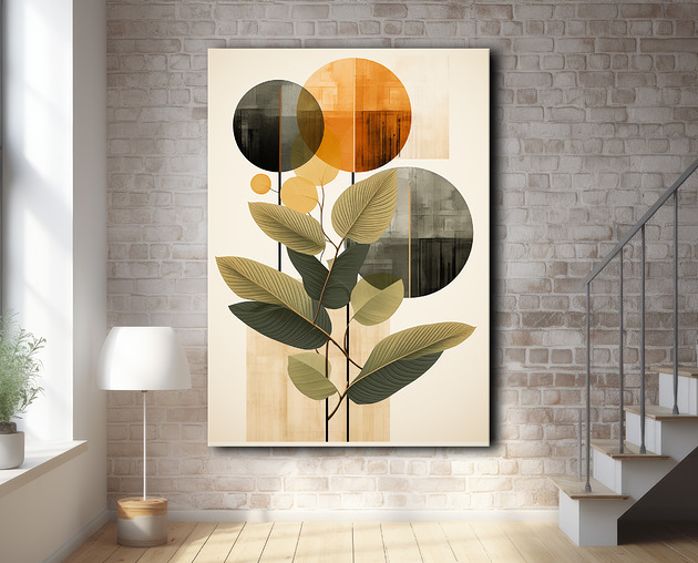 plakaty Tropikalne liście - Plakat - Loft, Minimalizm