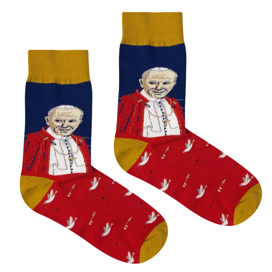skarpetki damskie Skarpetki Papież Jan Paweł II