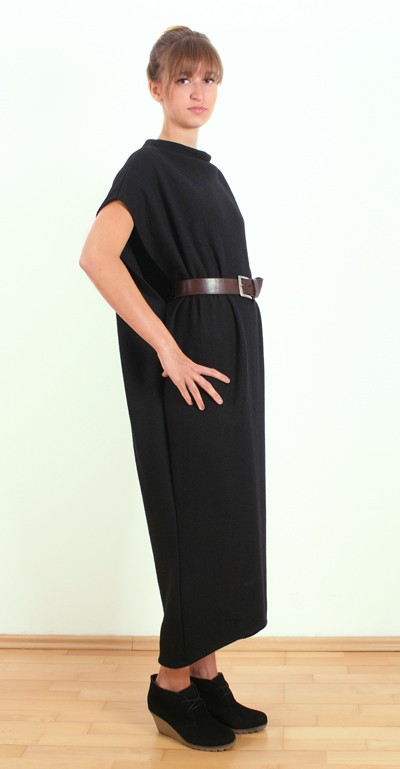sukienki midi damskie Wool sleeveless