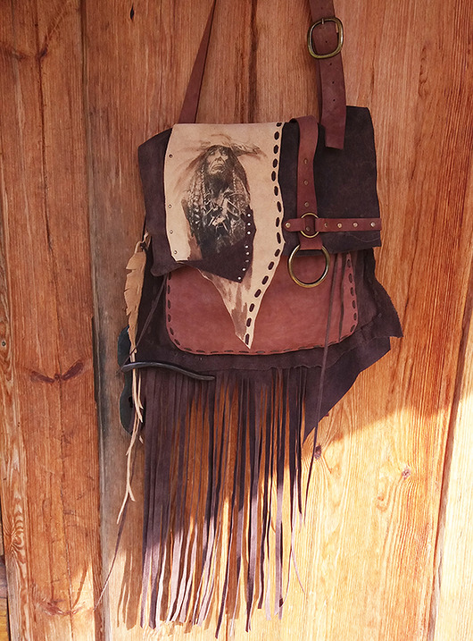 duża torba boho z Indianinem martuch
