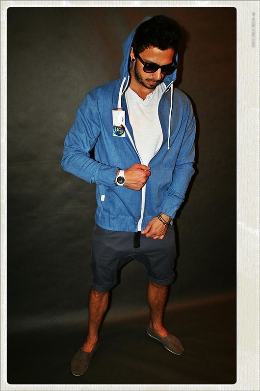 BLUZA HOODIE JEANS UNISEX kolory Button
