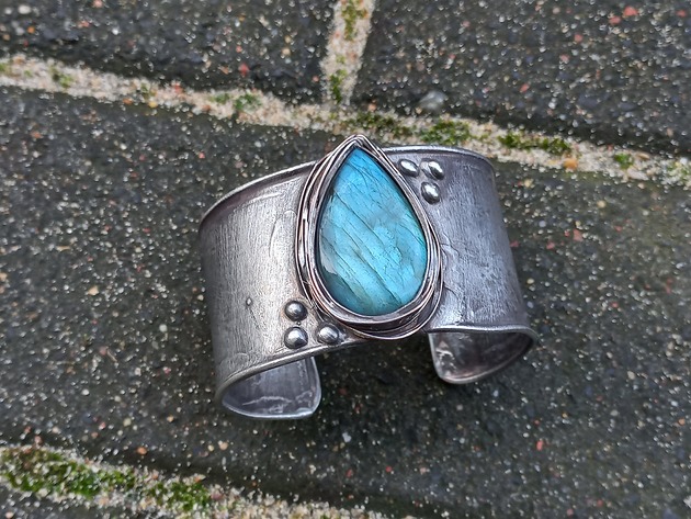 bransoletki wire wrapping Strzałka - bransoletka regulowana