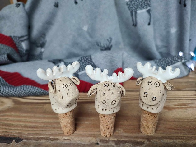 butelki wielorazowe Ozdobny korek do wina Łoś