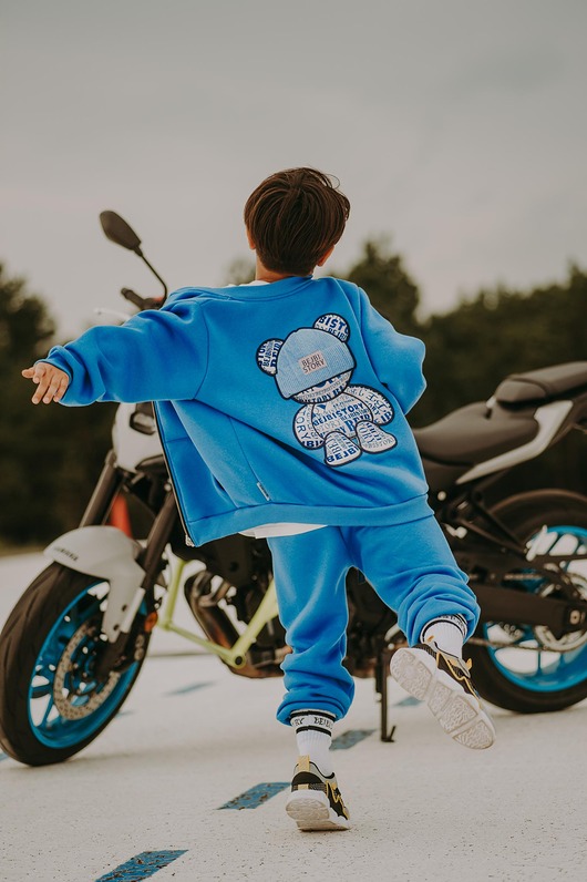 bluzy dla chłopców Bluza rozpinana Blue Teddy
