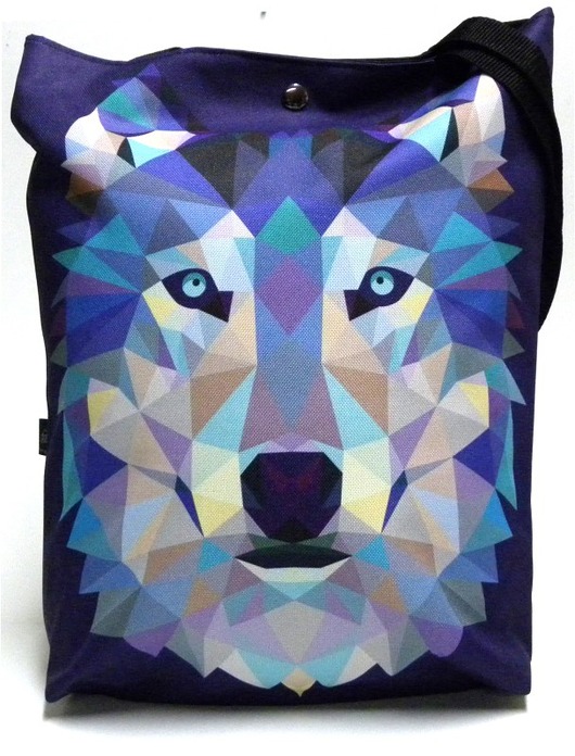 Duża torba z wilkiem Gaul Designs