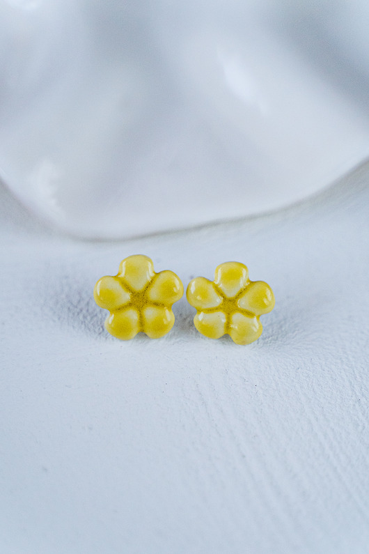kolczyki ceramiczne Kolczyki porcelanowe MARIGOLD