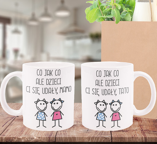 Wyjątkowy zestaw - kubek dla mamy i taty AllbagAllprints