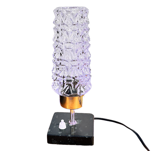lampy stołowe Lampka nocna z marmurową podstawą, Niemcy lata 60.