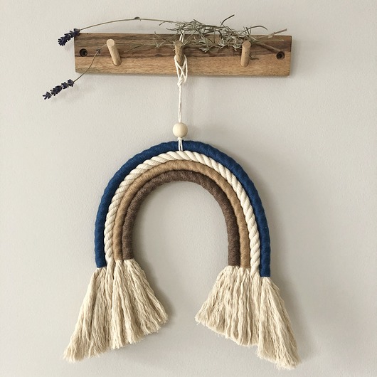 makramy Dekor Tęcza makramowa w stylu boho