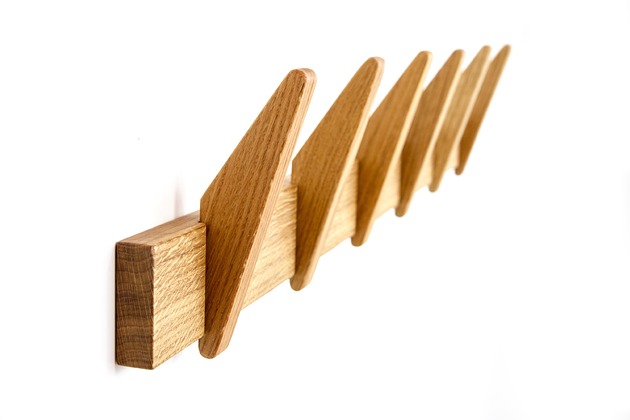 wieszaki Wieszak/ lity dąb