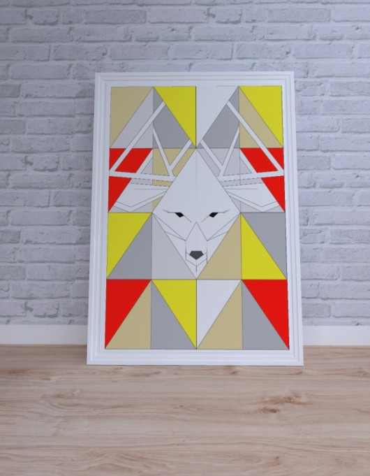 Plakat Triangle geometry  Interior Design Olga Robak