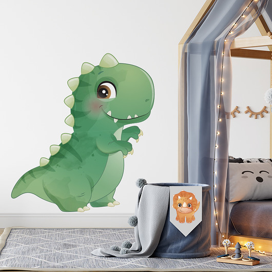 naklejki ścienne do pokoju dziecka Naklejki Dinoprzyjaciele-tyranozaur