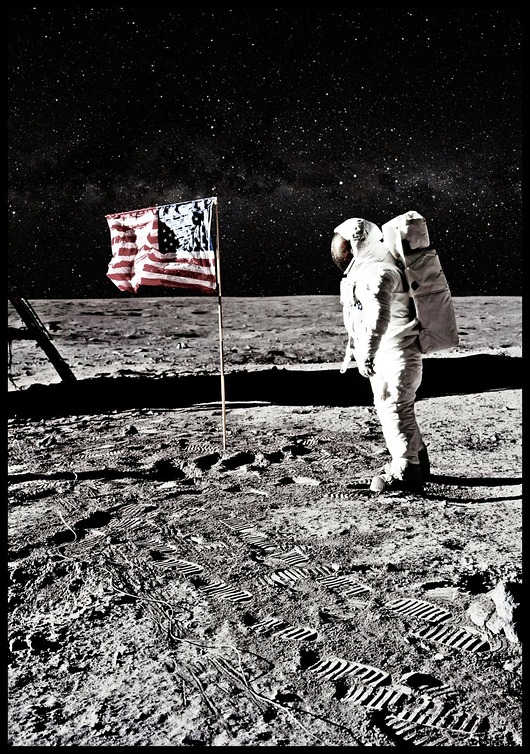 plakaty Plakat "Astronauta na księżycu"
