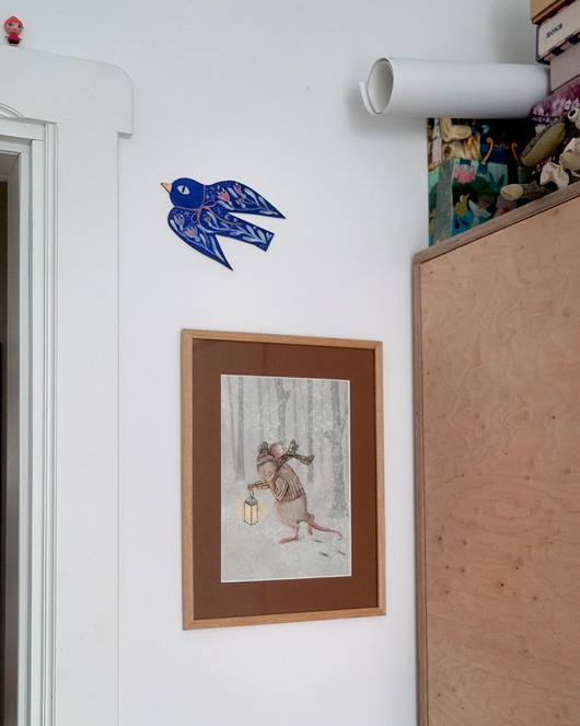 obrazy i plakaty do pokoju dziecięcego Zimowy spacer  plakat do pokoju dziecka  Hi Little