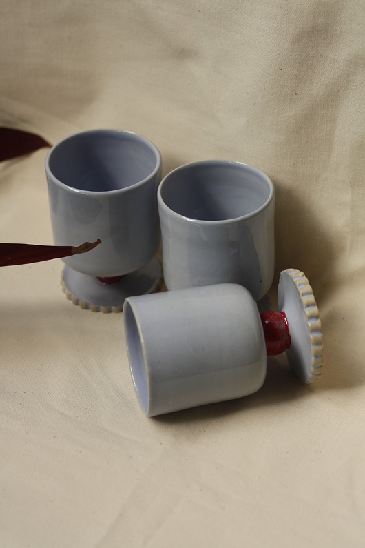 szklanki i kieliszki Ceramiczny kieliszek. Ceramika ręcznie robiona