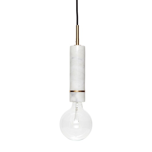 Lampa wisząca Rosa biała marmur 29cm Home Design