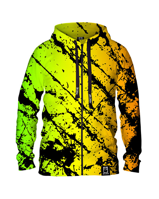 bluzy męskie Męska Bluza Expres Zamek DR.CROW Marble Gradient
