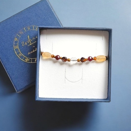 bransoletki z kamieni naturalnych LEW - zodiac collection :: NEW gold