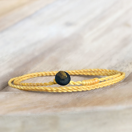 bransoletki na sznurku Simple Yellow
