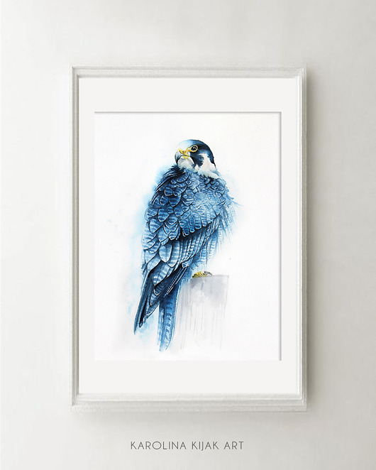 SOKÓŁ - plakat, reprodukcja 30x40cm Karolina Kijak