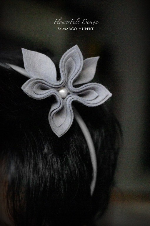 opaska - szary FlowerFelt Design