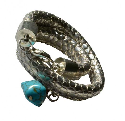 Bransoletka - Crocodile Silver Kat of Colours