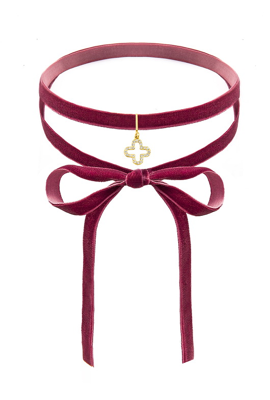 AKSAMITNY CHOKER Z KRYSZTAŁKAMI SWAROVSKi®  Coccola JEWELLERY