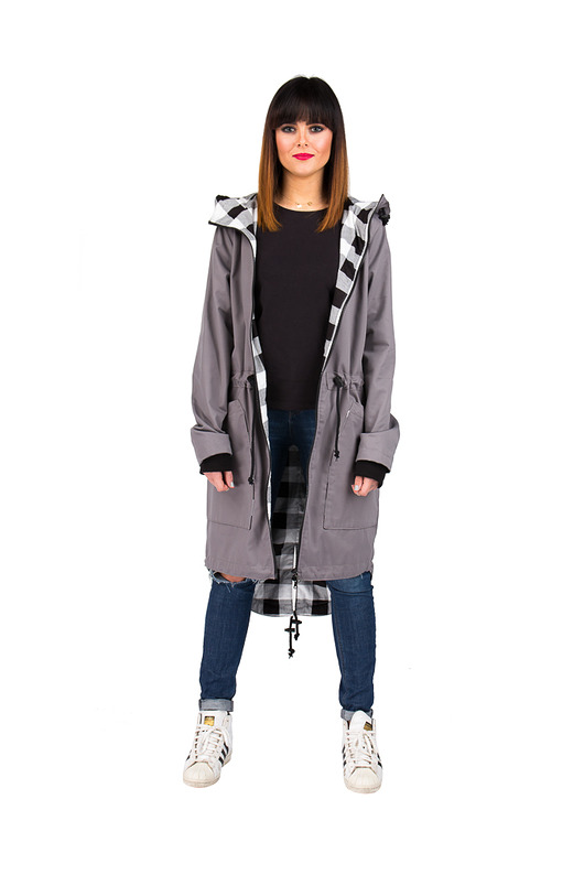 parka Checkered Style/grey M STREETCODE