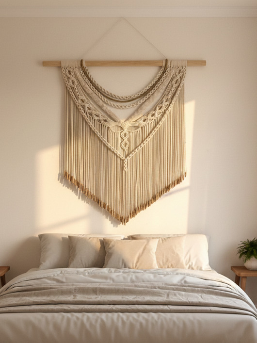 makramy Duża makrama boho