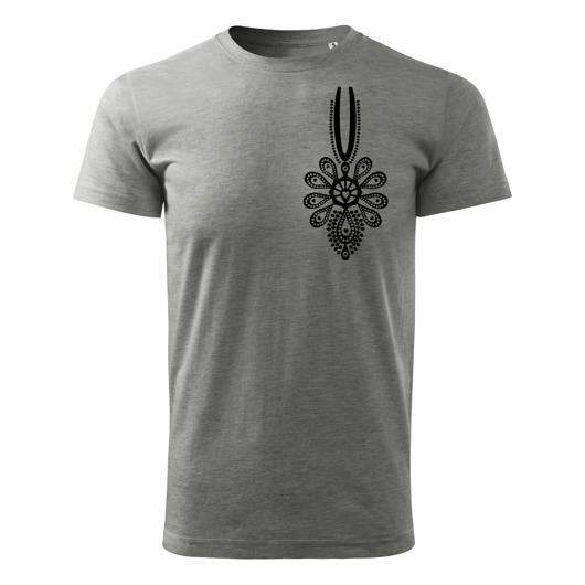 t-shirty męskie Tatra Art podhalańska Parzenica t-shirt szary