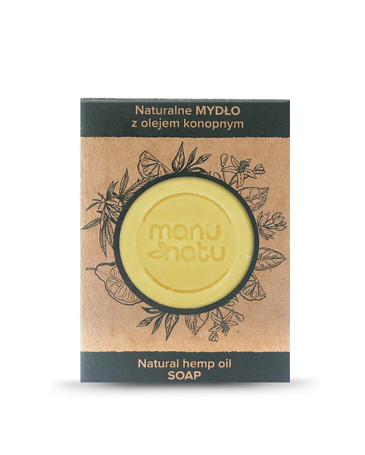 mydło w kostce Naturalne Mydło w Kostce z Olejem Konopnym 100g.