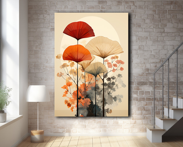 plakaty Tropikalne liście - Plakat - Loft, Minimalizm