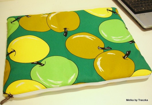 etui na MacBook - Green Apple (laptop) metka by traczka