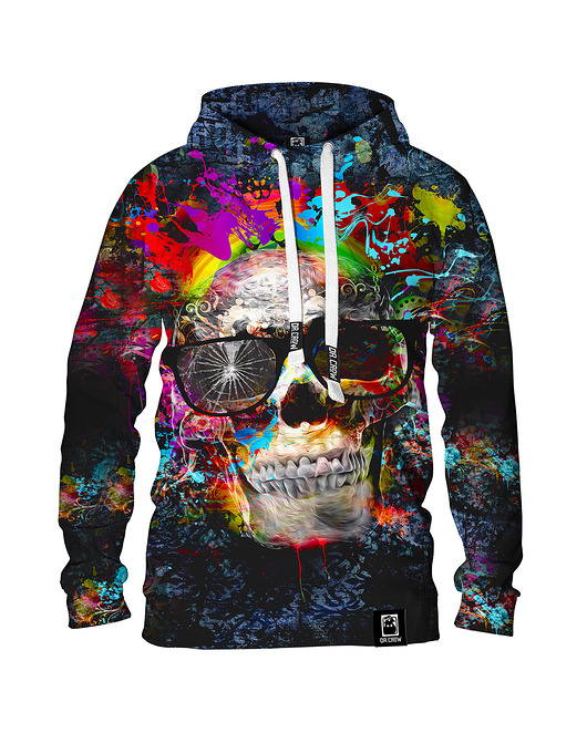 bluza z kapturem damska Damska Bluza z kapturem Creative Skull