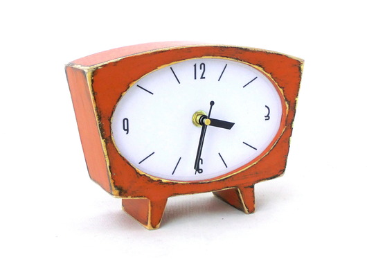 zegarek Sixty pomarańczowy- EDYCJA LIMITOWANA Clock Wood Studio