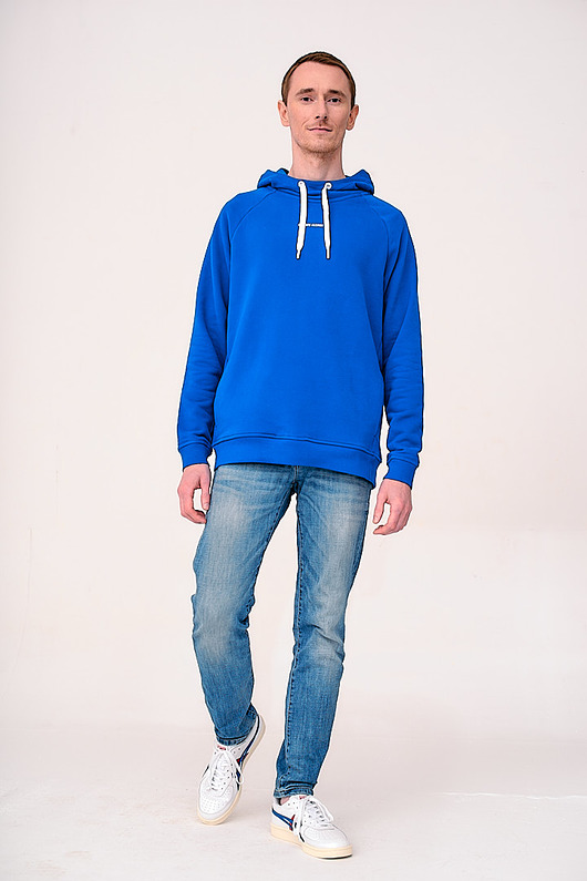 bluzy męskie Hoodie Garda Blue