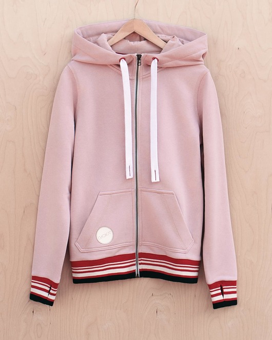 bluza z kapturem damska Bluza z kapturem WANNA SWIM dusty rose